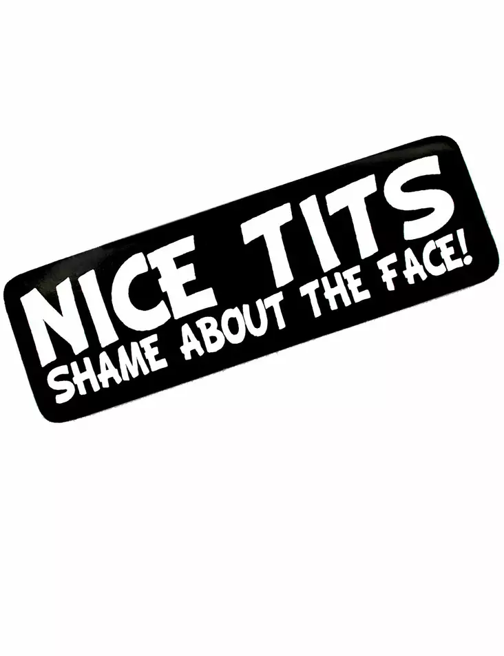Kypärätarra, Nice Tits - Tarrat - TAR75 - 1