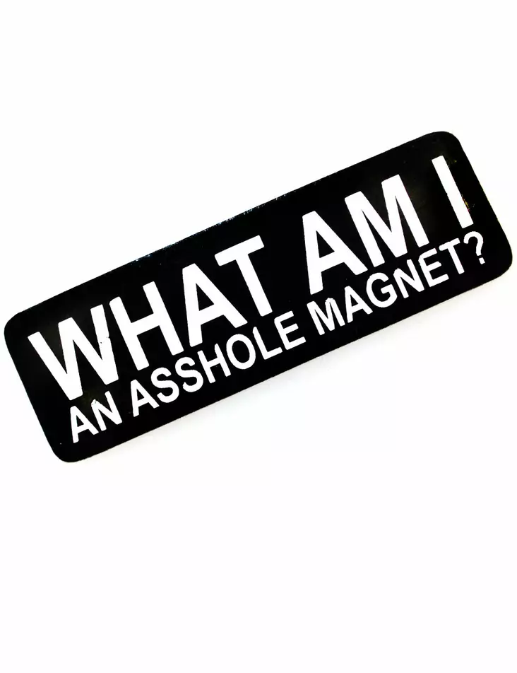 Kypärätarra, What Am i An Asshole Magnet - Tarrat - TAR95 - 1