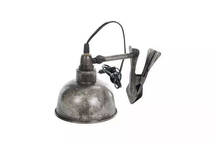 Lamppu klipsillä, antiikkihopea metalli - Valaisin, valoketju - VALO25 - 1