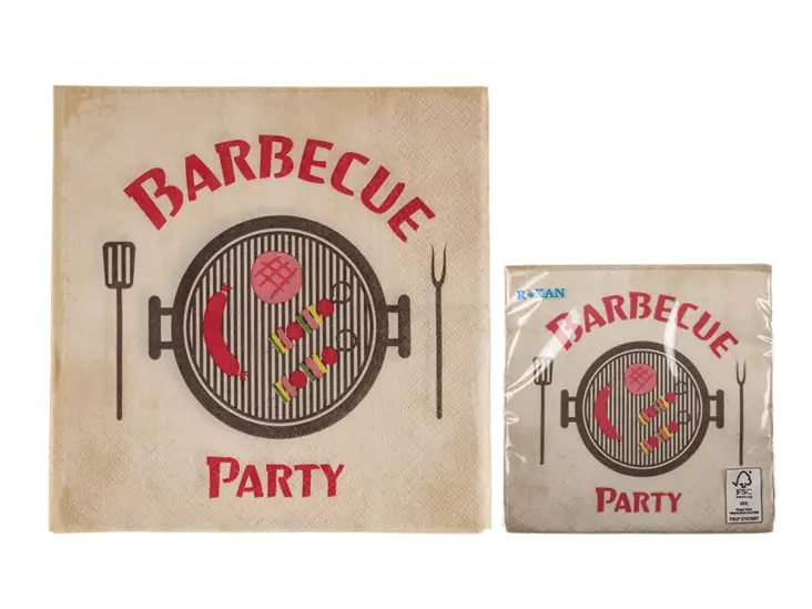 Lautasliina, Barbeque Party 20 kpl - Servetit - SER5 - 1