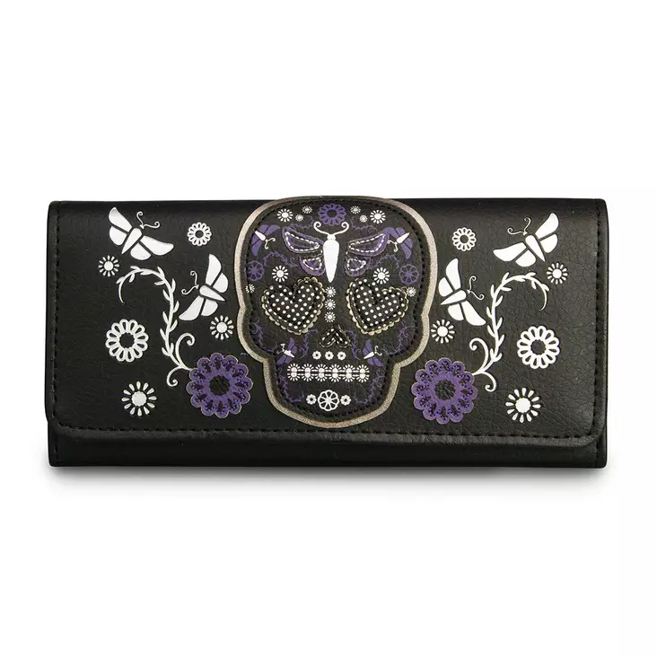 Lompakko-Loungefly Purple Skull-KN205 - Lompakot ja rahakukkarot - KN205 - 1