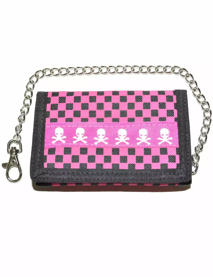 Lompakko, pinkki ralliruutu - Lompakot ja rahakukkarot - KN145 - 1