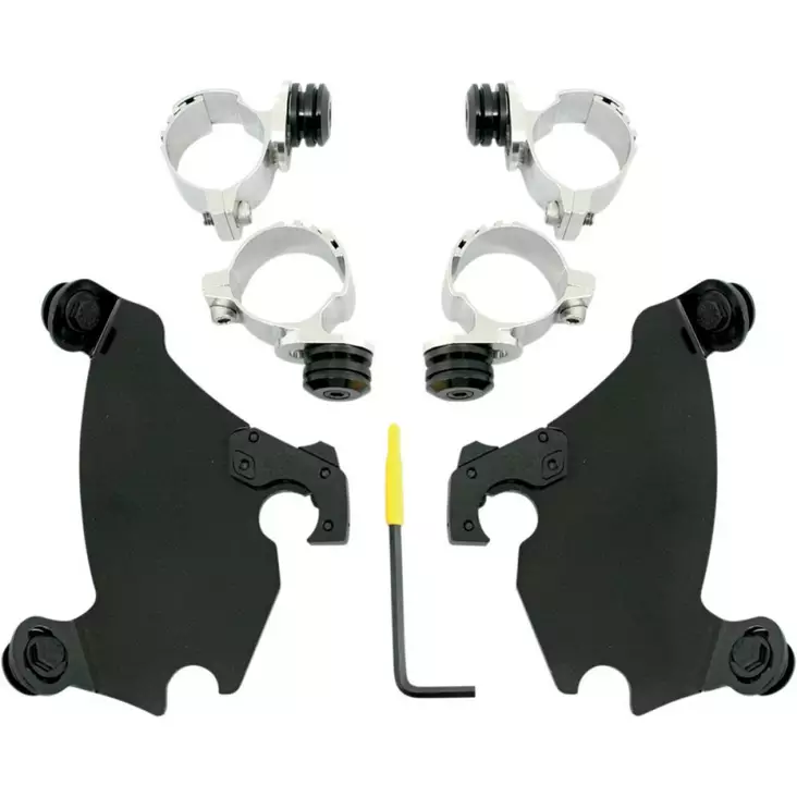 MOUNTING KIT TRIGGER-LOCK GAUNTLET-FAIRING BLACK - Tuulilasit ja etumaskit - 23200105 - 1