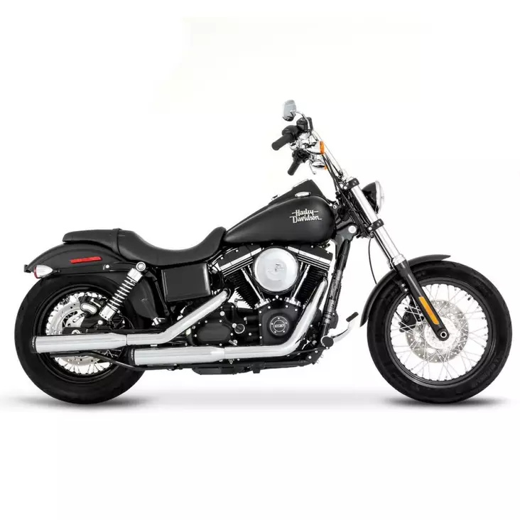 MUFFLER SLIP-ON 3" CHROME W/BLACK STRAIGHT END CAPS - Pakoputket ja niiden osat - 18010975 - 1