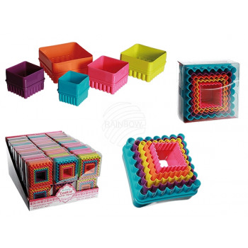 Muottisetti, neliö 5 kpl - Keittiötarvikkeet - PRT82755 - 1