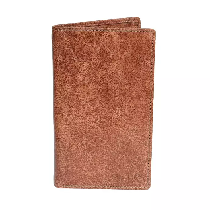 Nahkalompakko RFID, konjakki - Lompakot ja rahakukkarot - KN425 - 1