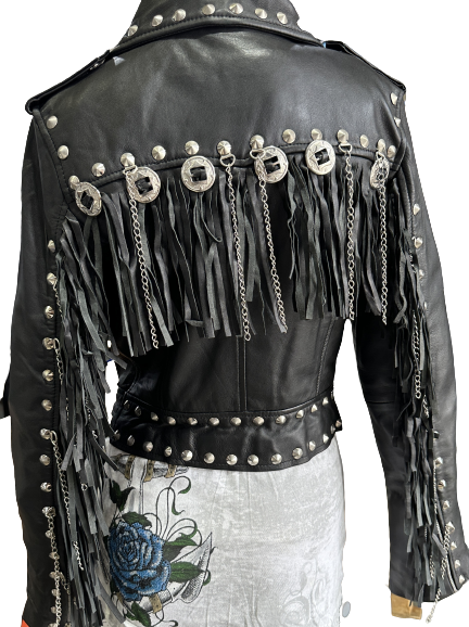 Nahkatakki Conho hapsutakki lampaannahka - Nahkatakit ja -liivit - T565 - 1