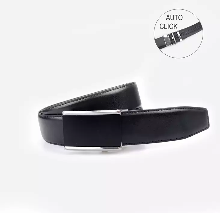 Nahkavyö 35 mm musta - Nahkavyöt - KV225 - 1