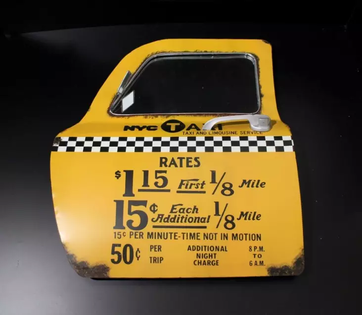 NYC Taxi -peili /-sisustustaulu - Taulut, kehykset - PELT65 - 1