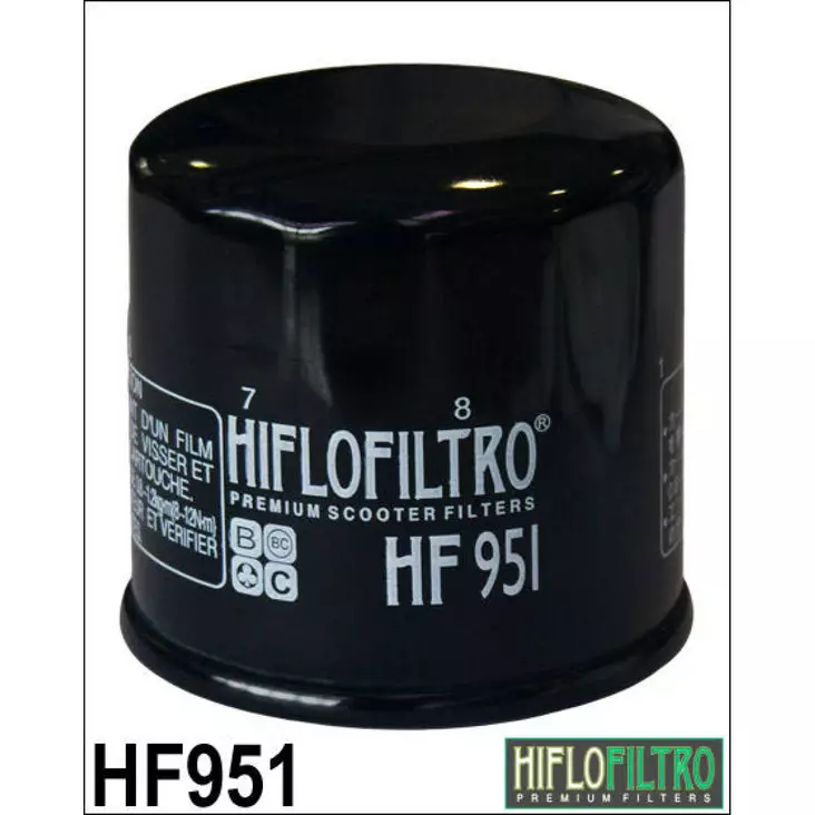 OIL FILTER SPIN-ON PAPER GLOSSY BLACK - Öljynsuodattimet - 07120305 - 1
