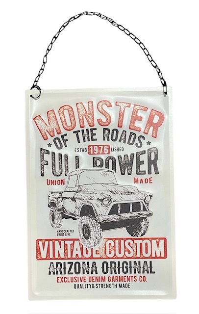 Peltikyltti Monster of the Roads 1976 - Taulut, kehykset - PELT355 - 1