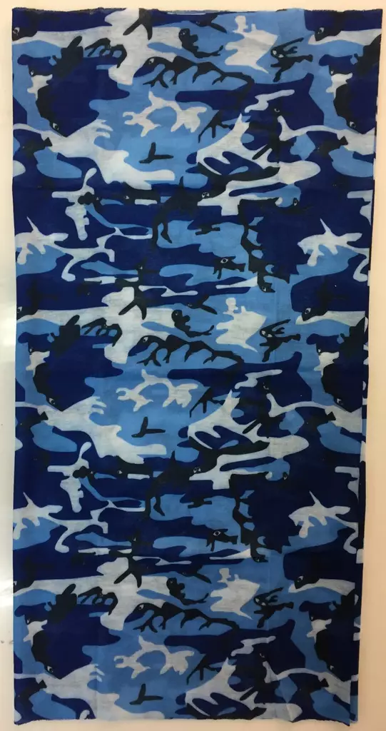 Putkihuivi, Camokuviot silmillä, sininen - Putkihuivit - B185 - 1