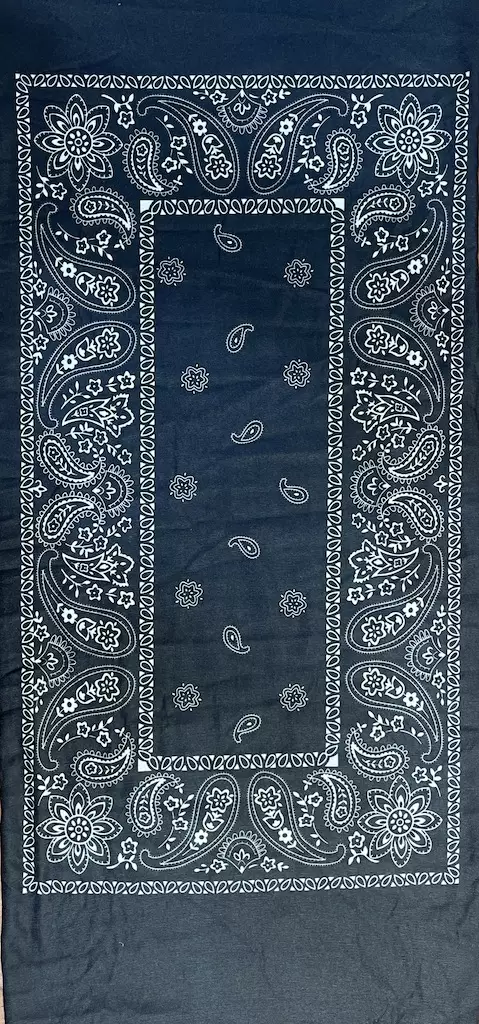 Putkihuivi musta kashmir valk kuvio - Putkihuivit - B325 - 1