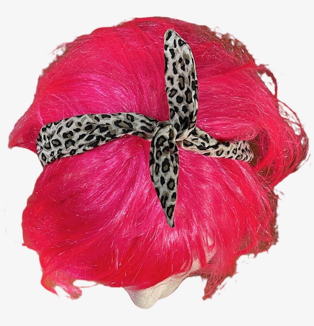 Rautalankahuivi Leopardikuvio, khaki - Hiuskoristeet - HU515 - 1