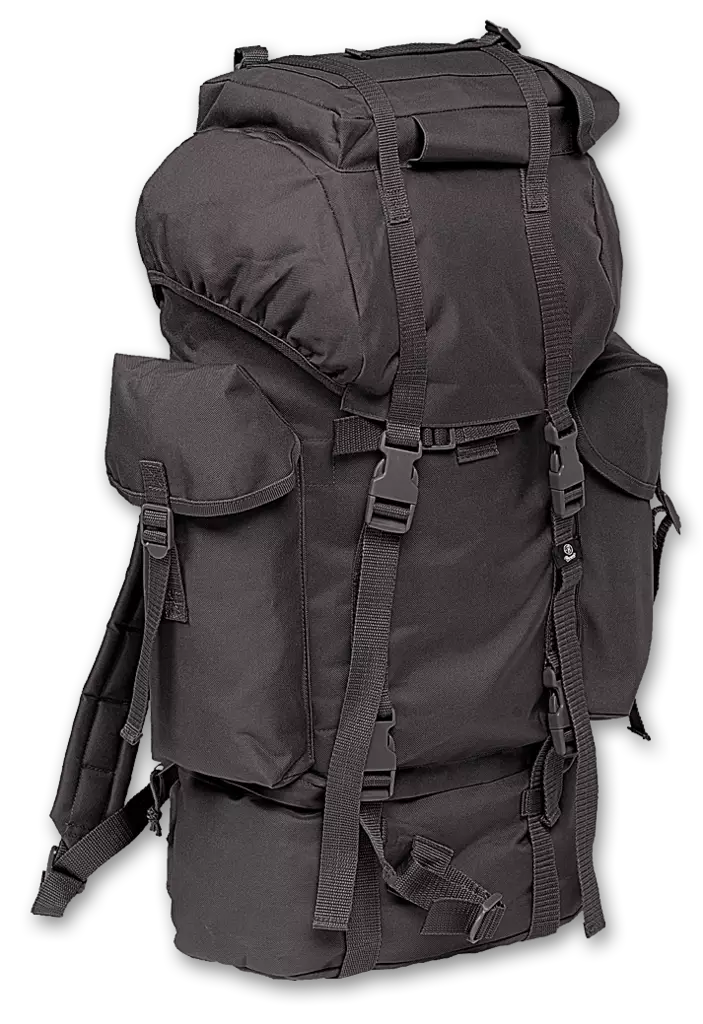 Reppu, Brandit, Nylon Rucksack, musta - Reput - REP25 - 1