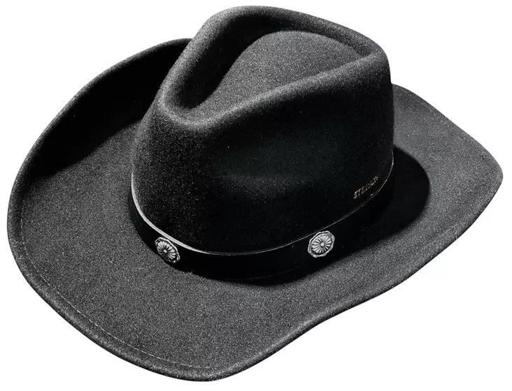 Stetson Western Woolfelt, Black - Hatut - STHAT65 - 1