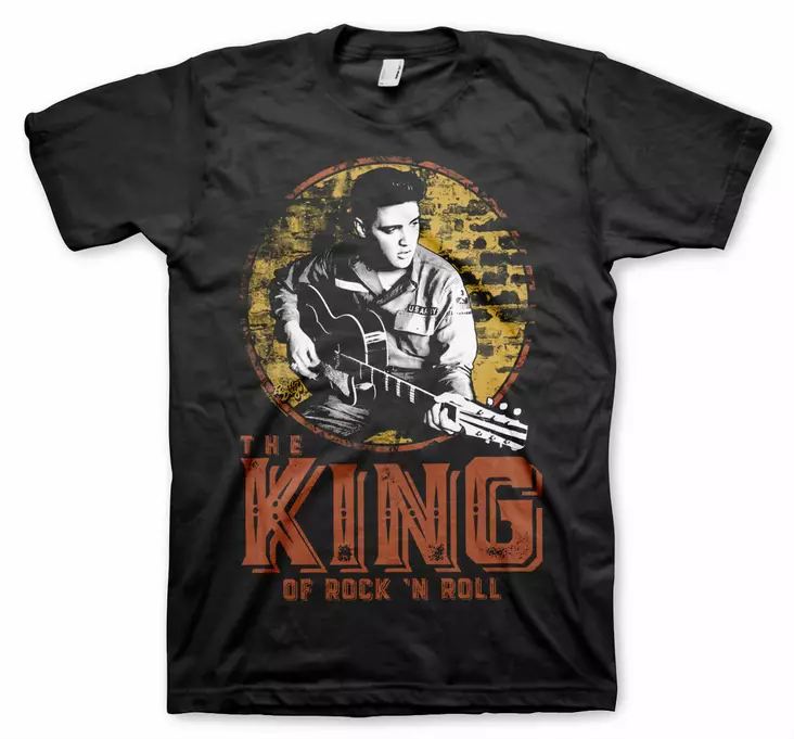 T-paita Elvis Presley King of rock - T-paidat - TP1235 - 1