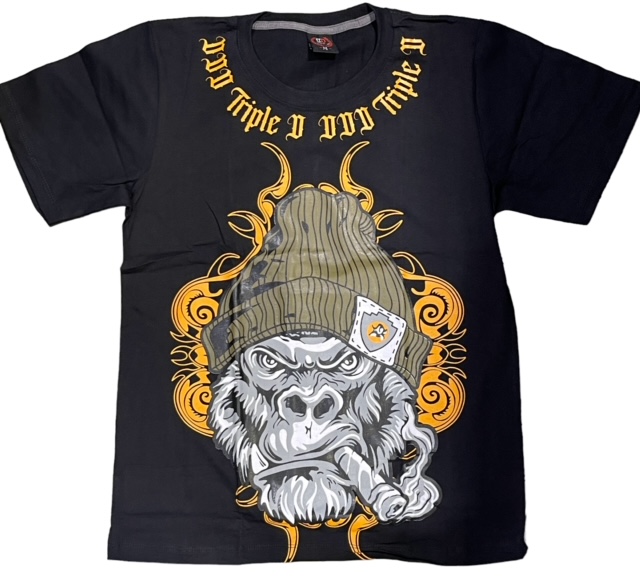 T-paita Gorilla and Cigar, musta - T-paidat - TP1375 - 1