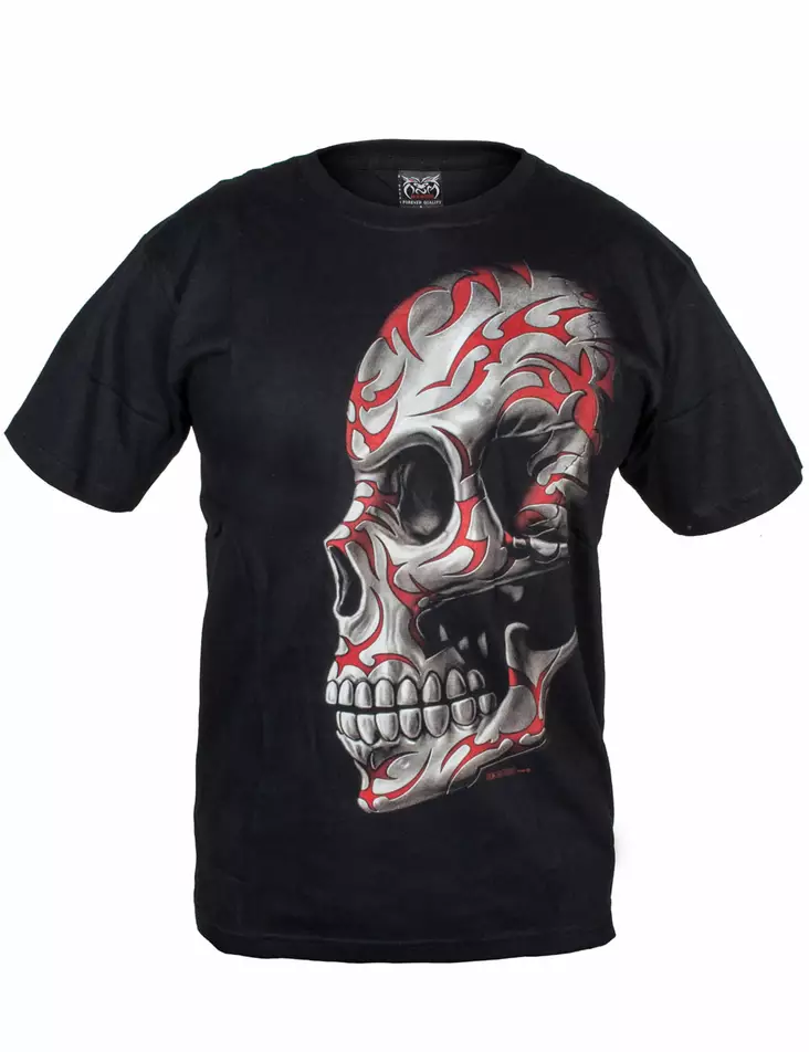 Red Tribal skull - T-paidat - TP345 - 1