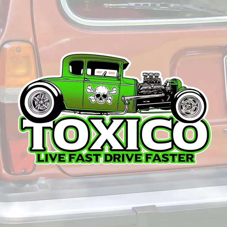 Tarra, Hot Rod Live Fast Sticker - Tarrat - TAR295 - 1