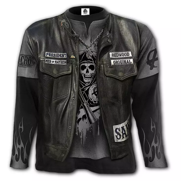 Tpaita Spiral pitkähiha tpaita ylipainat - Pitkähihaiset paidat - spi85 - 1