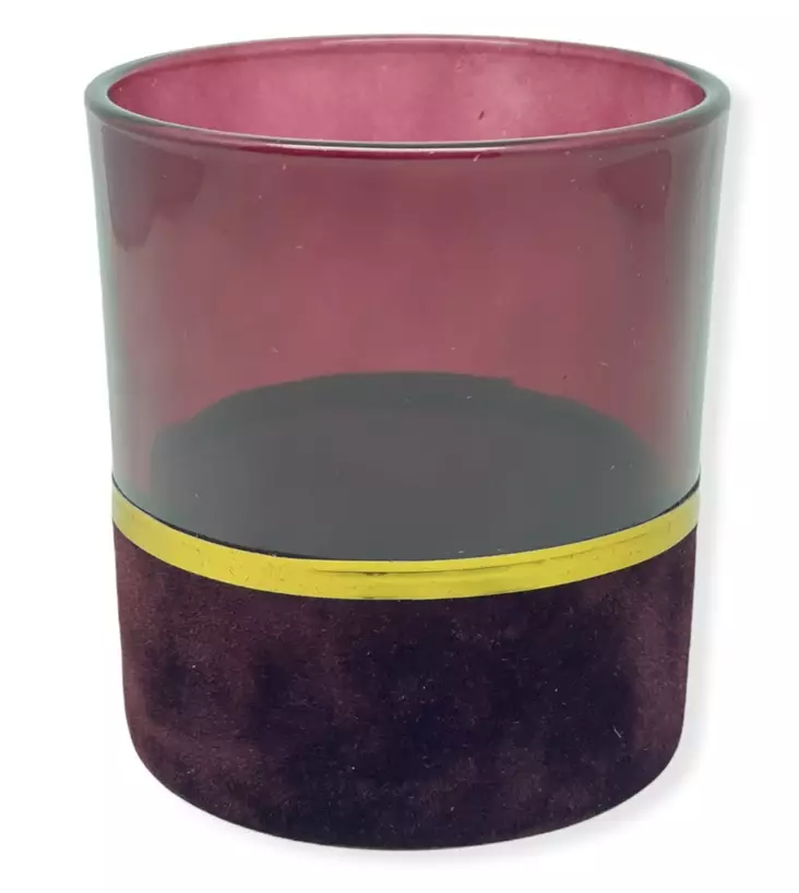 Tuikkukuppi Viininpun.kultaraita - Lyhty valaistus kynttilät - PRT1095 - 1