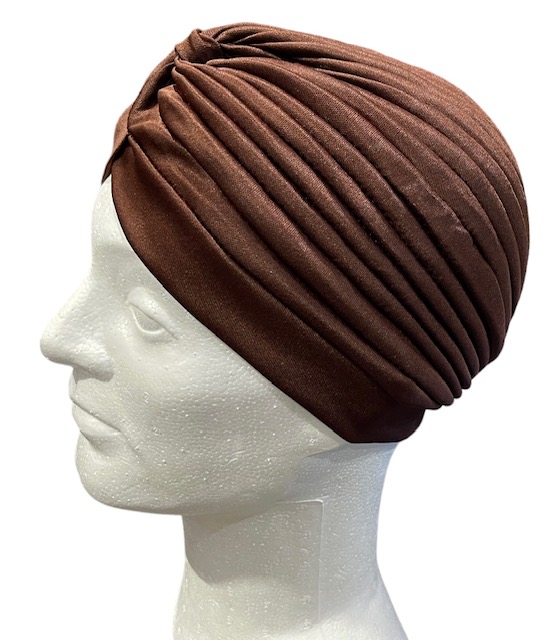 Turbaani, ruskea - Hiuskoristeet - HAT125 - 1