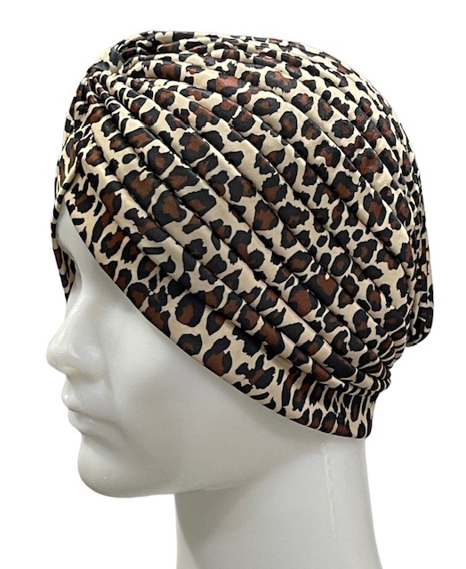 Turbaani, vaaleanruskea pantteri - Hiuskoristeet - HAT45 - 1