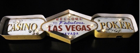 Valokyltti Las Vegas Casino Poker - Taulut, kehykset - PELT25 - 1