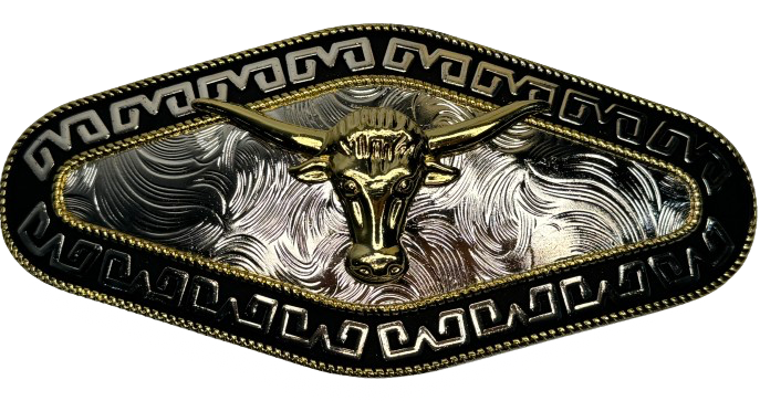 Vyönsolki Härkä musta cromi kulta - Soljet - VS885 - 1