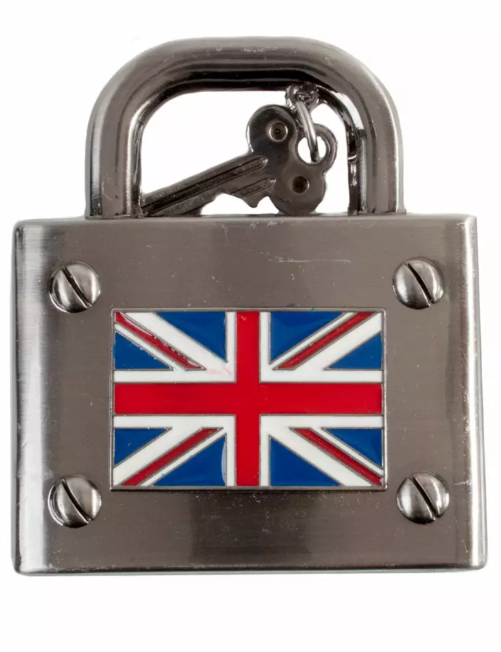 Vyönsolki, lukko brittilippu - Soljet - VS755 - 1