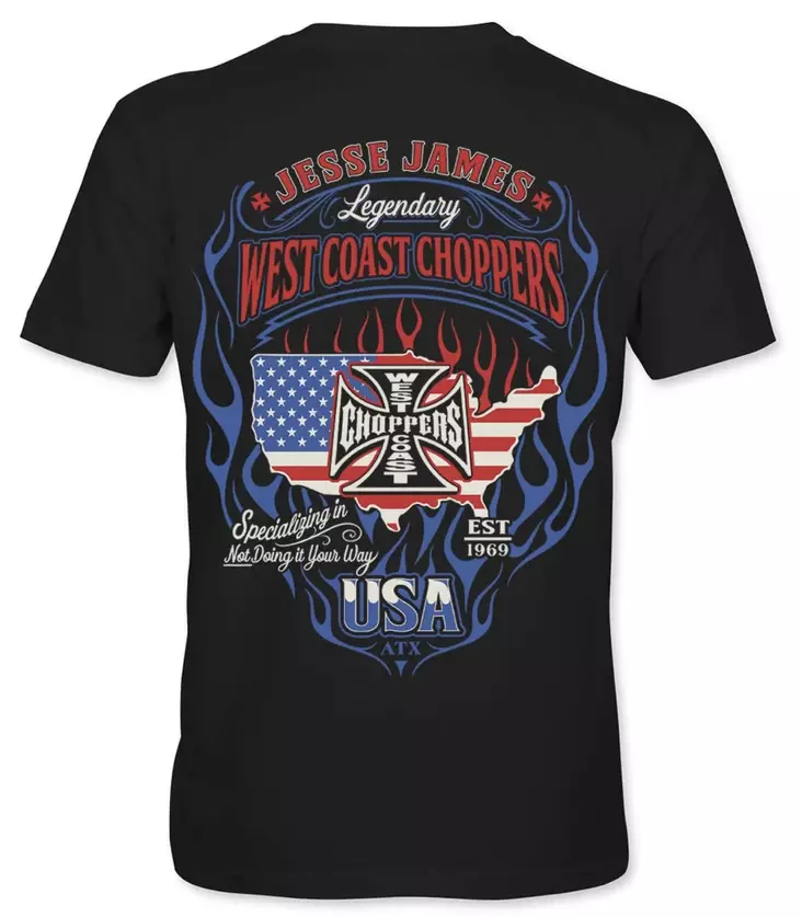 WCC Jesse James T-paita, musta - Paidat - WCC255 - 1