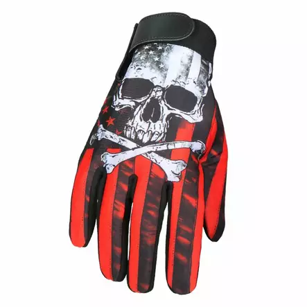 Ajohanskat, Flag Skull mechanics glove - Ajovarusteet - AH76 - 2
