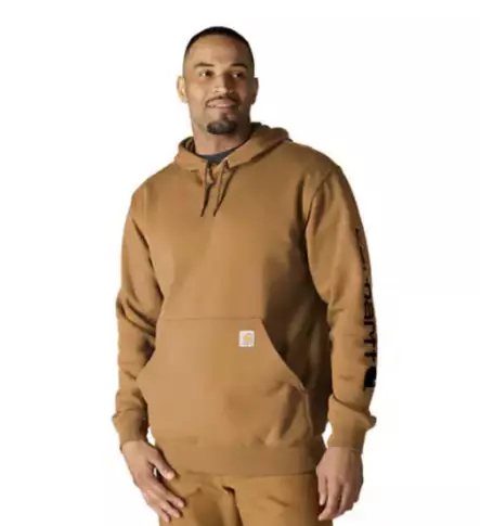 Carhartt ruskea huppari K288, Iconic Log - Hupparit - CRH46 - 1