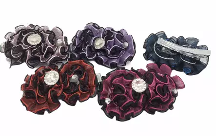 Hiusklipsu Tylliruusuke, 2 kpl - Hiuskoristeet - PIN276 - 1