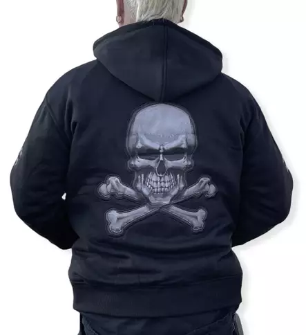 Huppari pääkallohuppari harmaat kallot - Hupparit - CU606 - 2