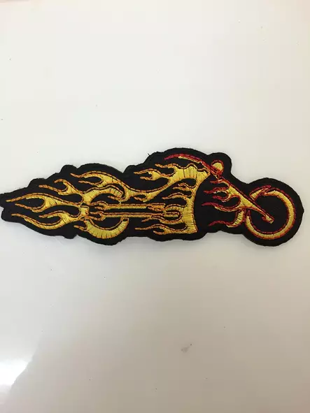 Kangasmerkki, Flame Chopper Yellow - Kangasmerkit - K1306 - 1