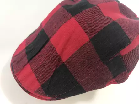 LASTEN flatcap punamusta ruutu - Flat Capit - LC536 - 1