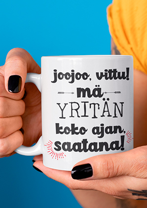 Muki, Yrittäjä, joo joo yritän koko ajan - Astiat - LKM286 - 2