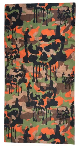 Putkihuivi Oranssi Vihreä camo - Putkihuivit - B466 - 1