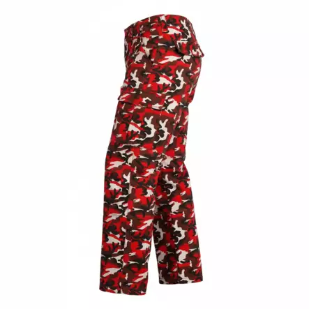 Reisitaskuhousut, Punainen Camo - Reisitaskuhousut - HO636 - 1