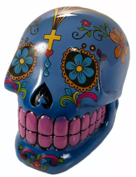 S=C3=A4=C3=A4st=C3=B6kallo-Coloured Skull-sininen-PRT236 - Säästölippaat - PRT236 - 1