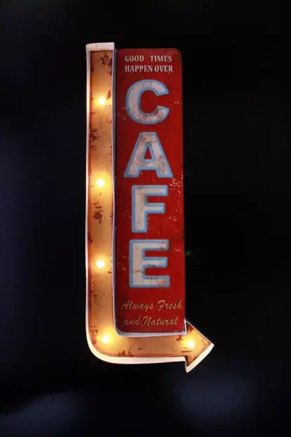 Valokyltti Cafe - Taulut, kehykset - PELT6 - 1