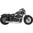 EXHAUST ROAD RAGE II MEGA CHROME W/ BLACK END CAPS - Pakoputket ja niiden osat - 18001636 - 1