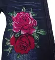 Jeggingsit, Roses, Blue - Housut - KID436 - 2
