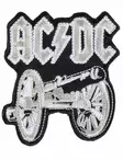 Kangasmerkki, ACDC tykki, 9x7,5cm - Kangasmerkit - K1026 - 1