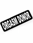 Kypärätarra, Orgasm Donor - Tarrat - TAR76 - 1