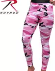 Leggingsit Pink camo 93% cotton 7% spand - Leggingsit - ROT26 - 2