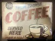 Peltikyltti, Fresh Brewed Coffee - Taulut, kehykset - PK36 - 1