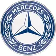 Peltikyltti pyöreä Mercedes Benz Logo - Taulut, kehykset - PELT556 - 1